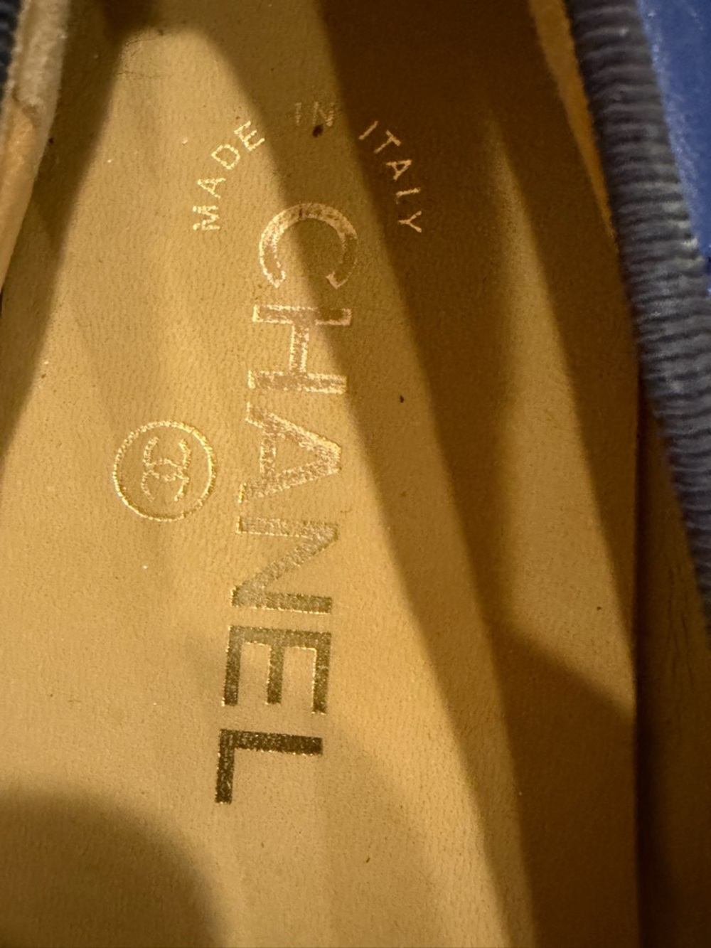 Chanel Classic Quilted Blue Ballet Flats - Women's Comfort Slip-Ons US12/ IT 42C - Picture 15 of 16